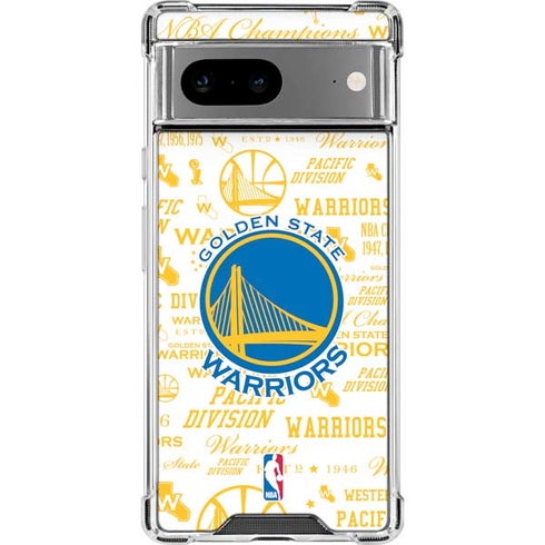 NBA Golden State Warriors Historic Blast Google Pixel 8 Clear Case